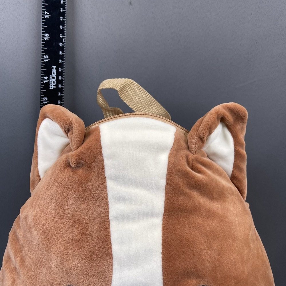 Squishmallow BackPack 12" Boba Tea Regina Corgi Brown & White Dog - Picture 3 of 16